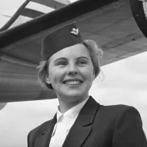 Potrait einer Stewardess