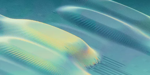 3D Rendering abstrakter Wellen