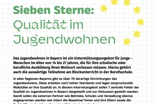 Designagentur in Augsburg elfgenpick hat das Jugendwohnen in Bayern mit Marketing im Printdesign unterstützt