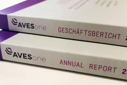 Geschäftsbericht - AvesOne - 2017 - Design von elfgenpick Werbeagentur Augsburg