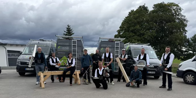 Gruppenbild Zimmerei "Hins"