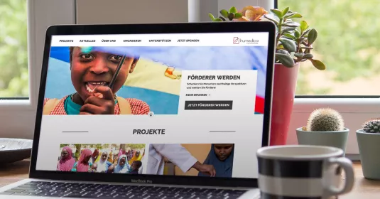 Humedica Internetauftritt – Webdesign von elfgenpick