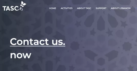 Start Screen TASC Lebanon