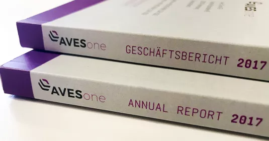 Geschäftsbericht - AvesOne - 2017 - Design von elfgenpick Werbeagentur Augsburg