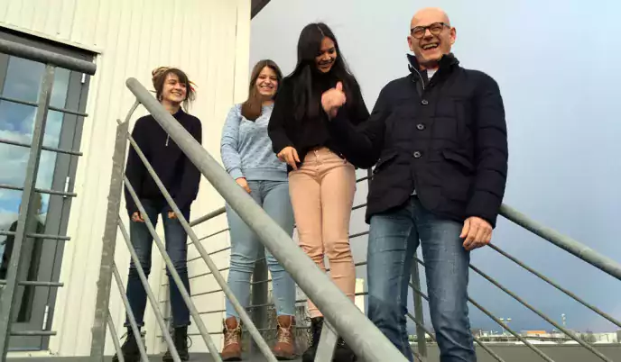 Ihr Team für Datenbank-gestütztes Publizieren: Laurentius, Carina, Bianca und Vanessa